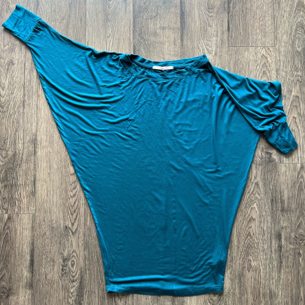 41 Hawthorne Turquoise Oversized Women’s Shirt - Size Small
